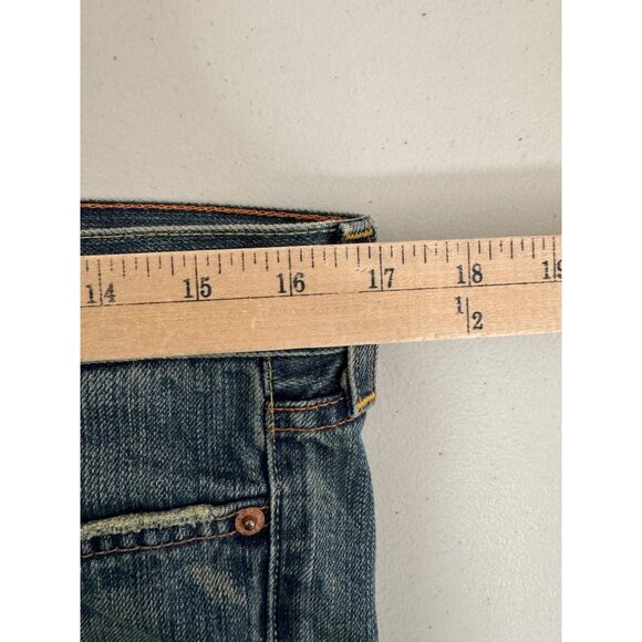 7 for all mankind low rise Y2K straight leg jeans classic‎ boho sz 32 - Picture 5 of 10